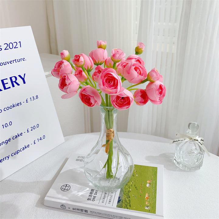 Lifelike Pink Rose Bouquet