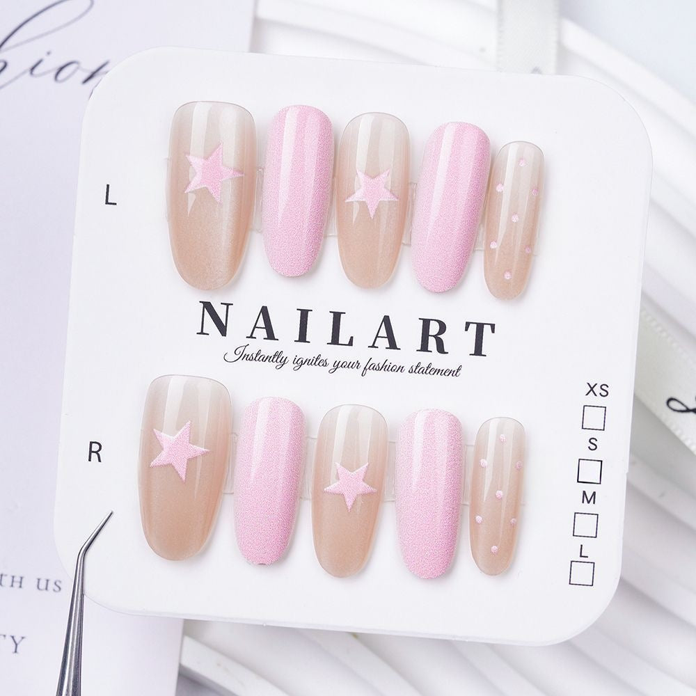 Butterfly-Inspired Stiletto Press-On Nails