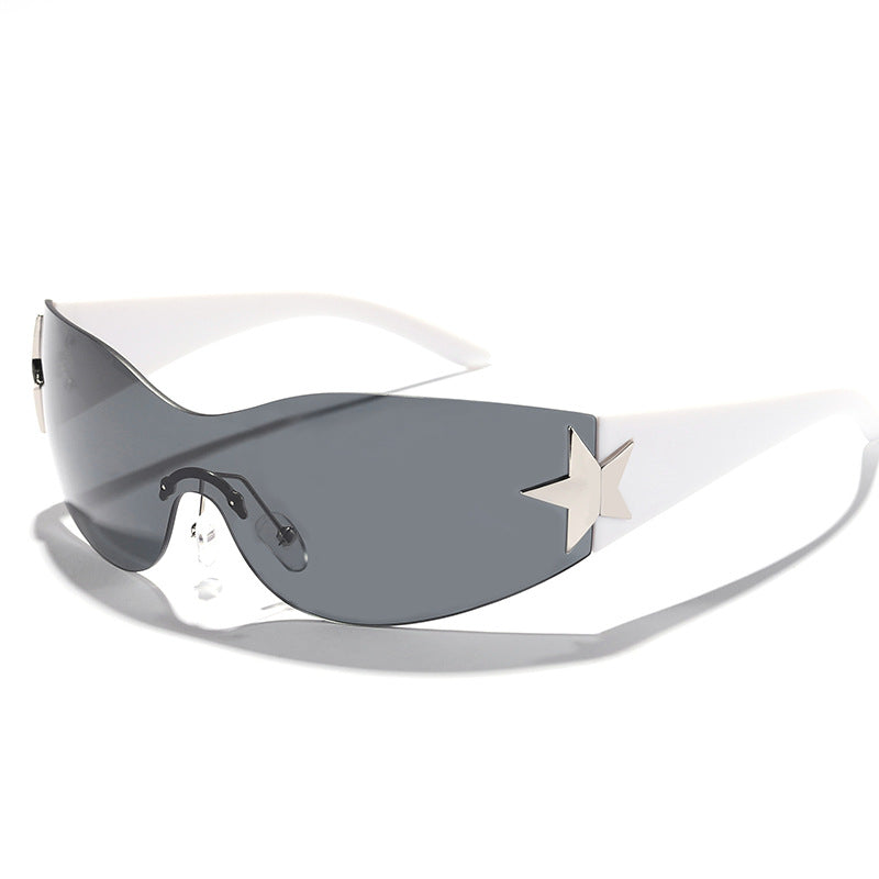 Women's futuristic design sunglasses with unique accents Stornfield