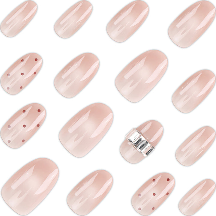 Elegant Decorative Press-On Nail Set with Accents Stornfield