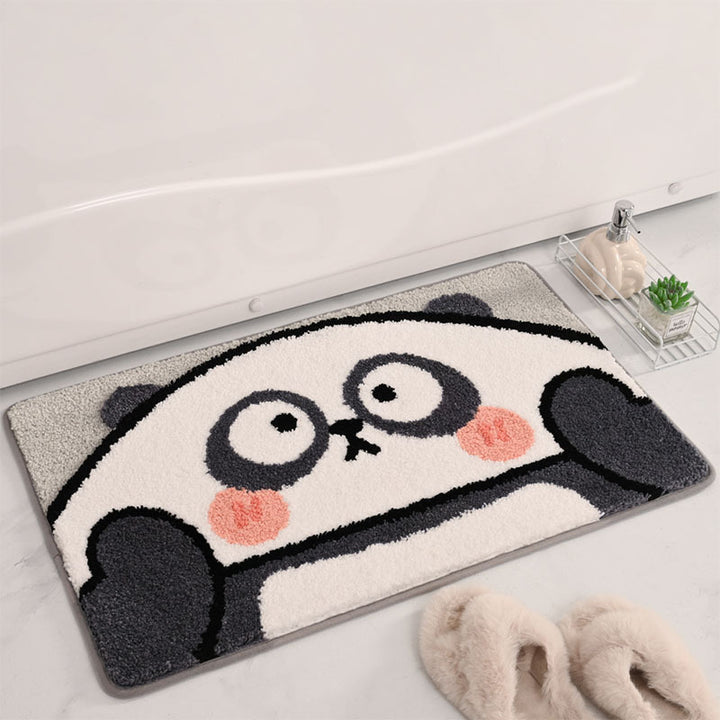 Cute Panda-Themed Bath Mat
