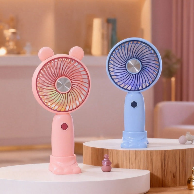 Women's portable hand fan with LED display Stornfield
