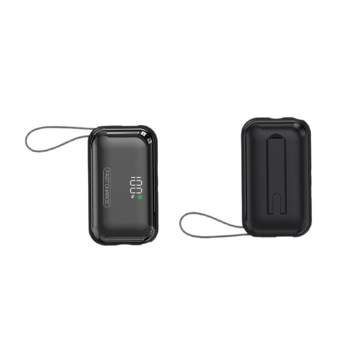 Portable power bank with integrated charging cable and LED charging status display Stornfield