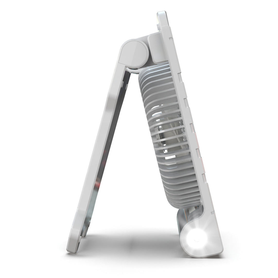 Portable Rechargeable LED Fan with Adjustable Stand Stornfield