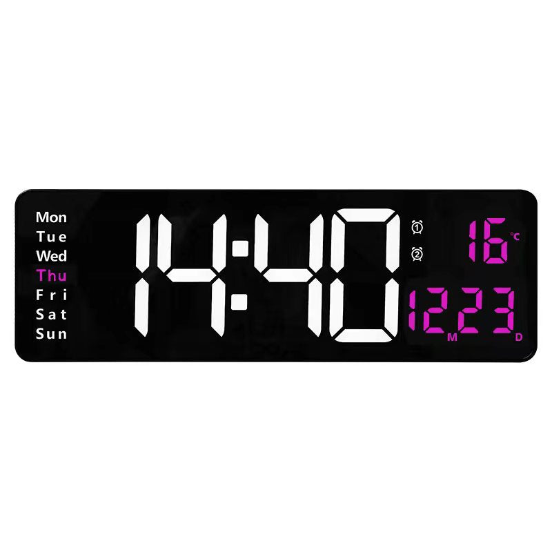 Digital wall clock with multifunctional LED display Stornfield