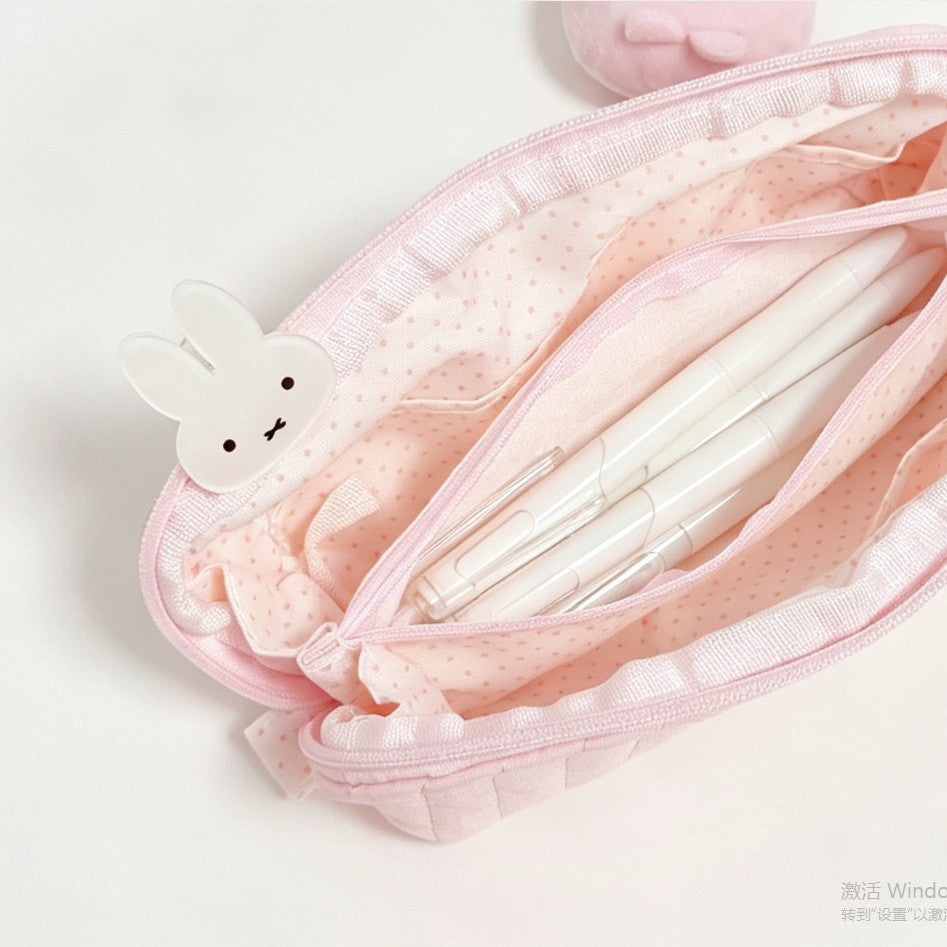 Multi-Compartment Plush Storage Pouch