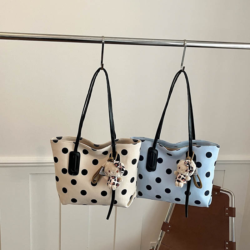 Trendy Polka Dot Tote Bag