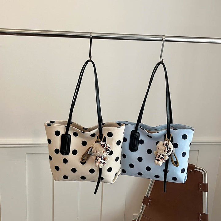 Trendy Polka Dot Tote Bag
