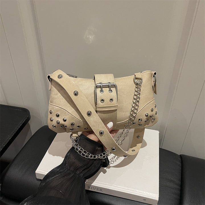 Studded Minimalist Crossbody Handbag