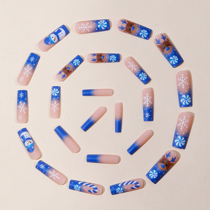 Festive Winter-Themed 3D Nail Art Extensions Stornfield