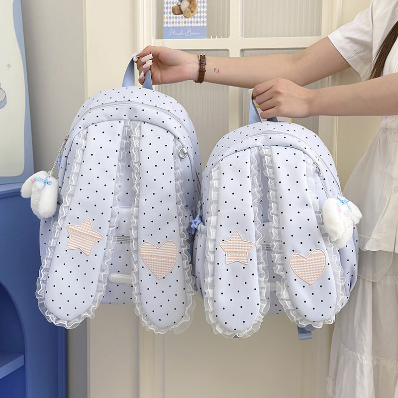 Cute Bunny-Ear Drawstring Backpack Stornfield
