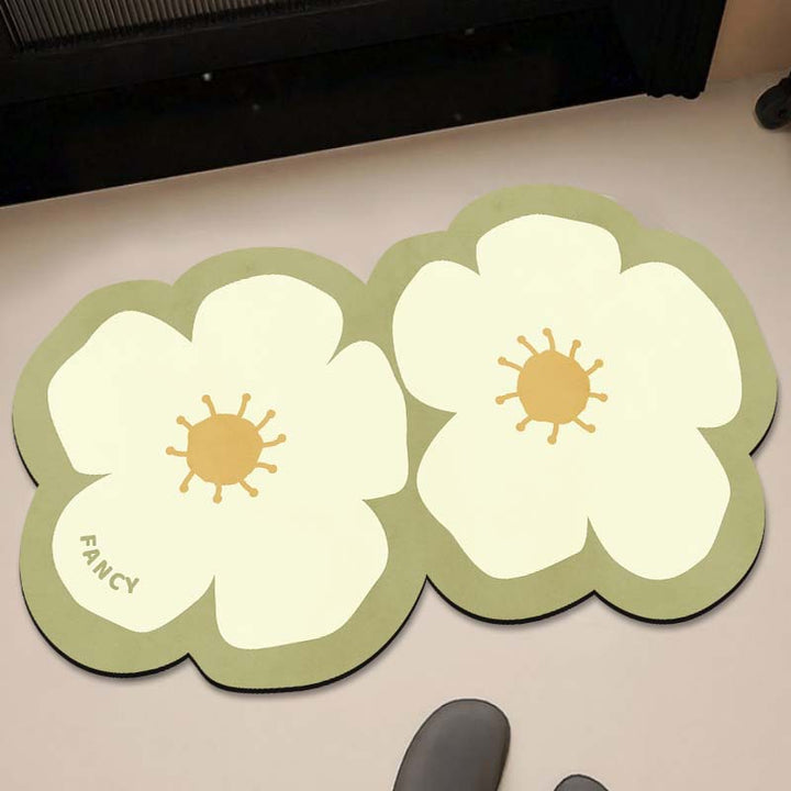 Floral-Themed Kitchen Runner Mat Stornfield
