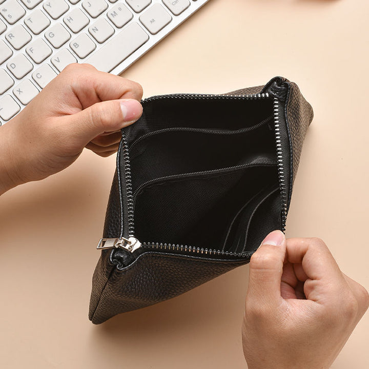 Premium Leather Zippered Pencil Case Stornfield
