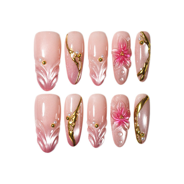 Floral Accent Nail Art Extensions Stornfield