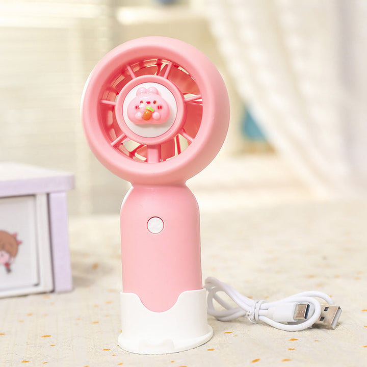 Women's Portable Handheld Fan with Cute Bear Design Stornfield