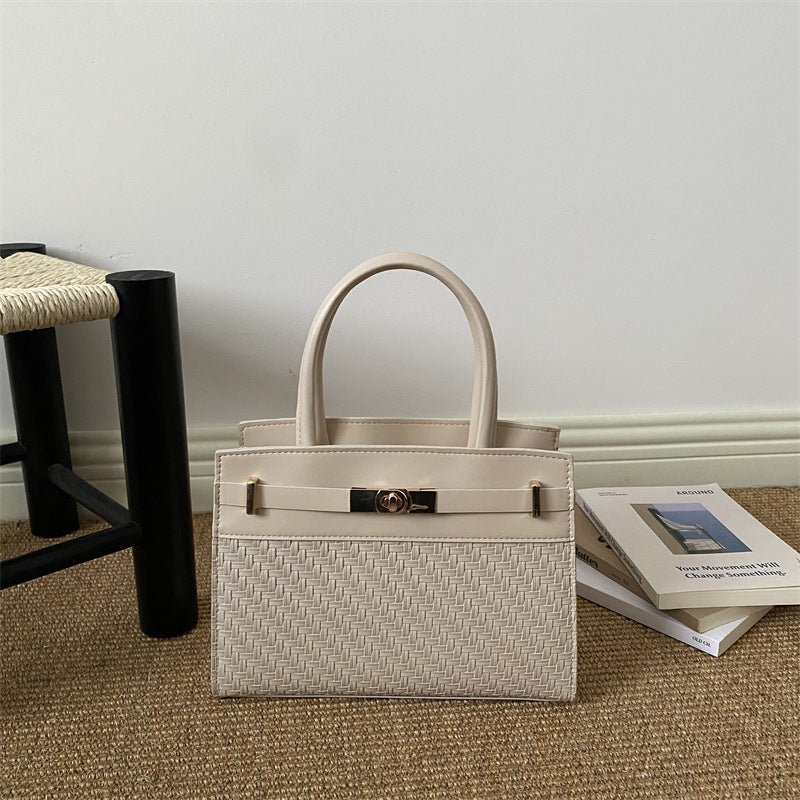 Woven Leather Handbag