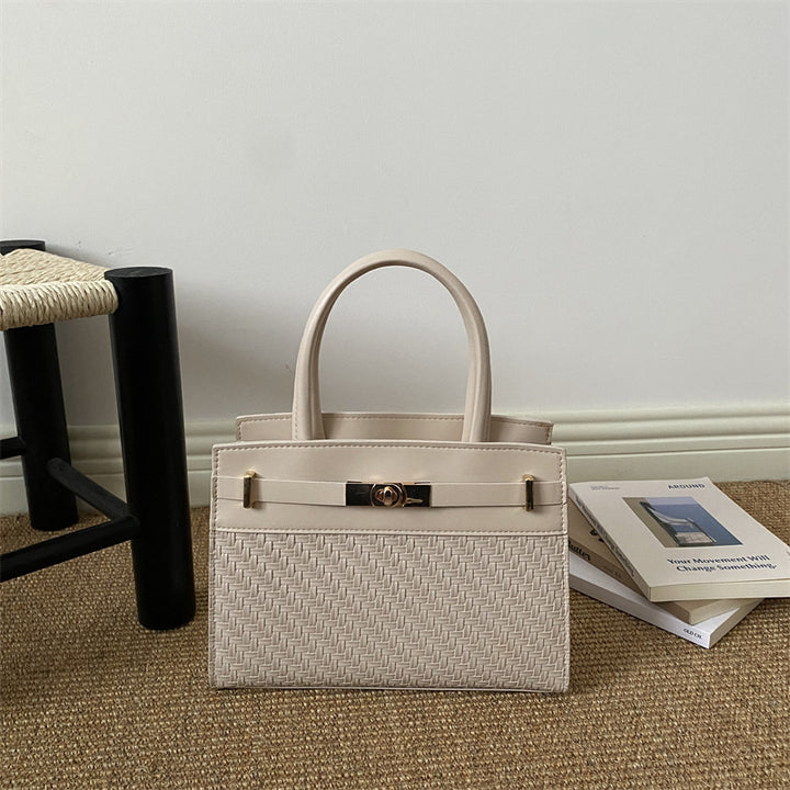 Woven Leather Handbag