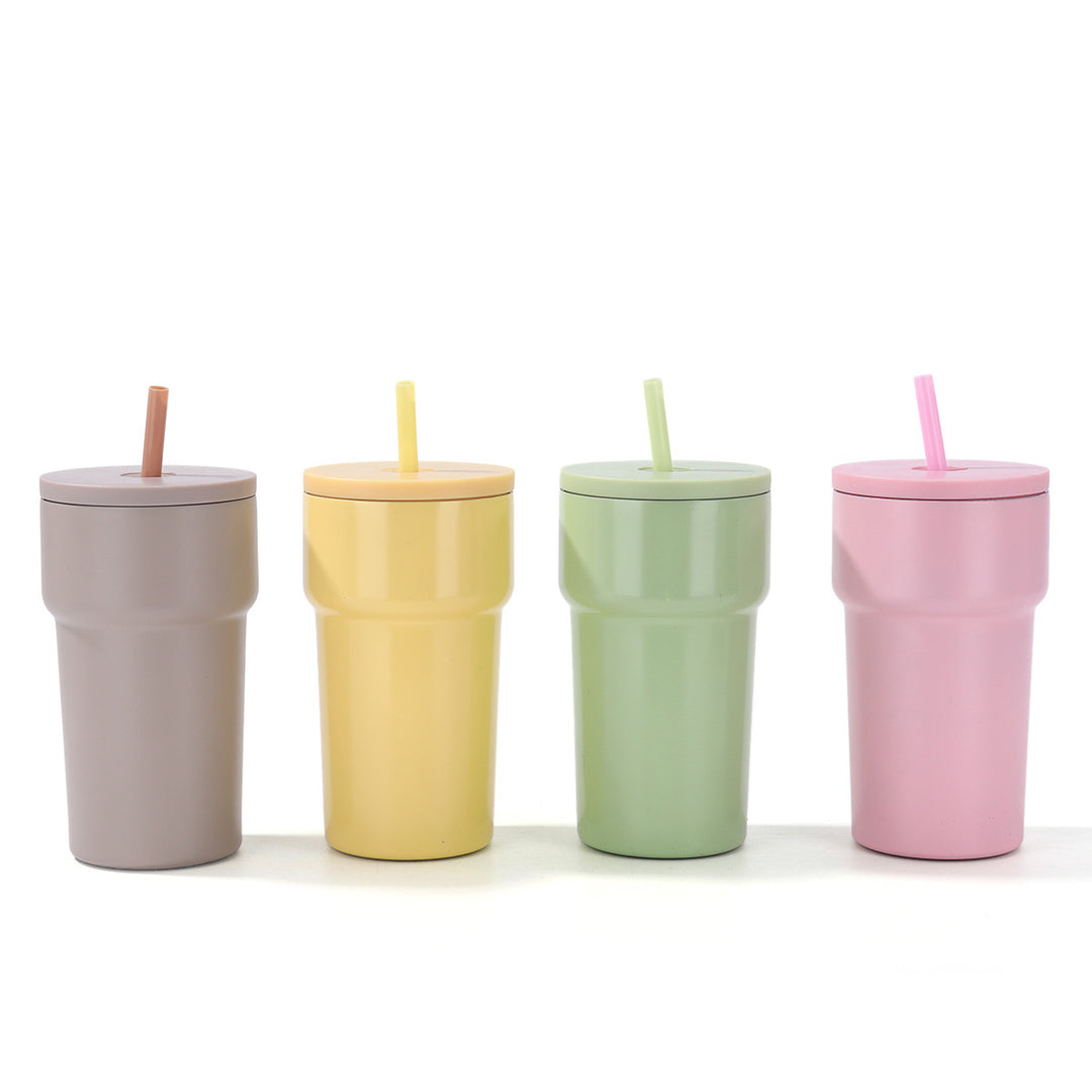 Unisex Insulated Drinking Cup with Dust Protection Lid and Straw Stornfield