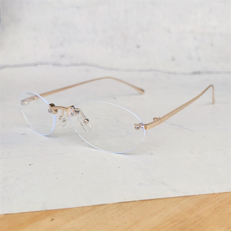 Minimalist Oval Frame Glasses Stornfield