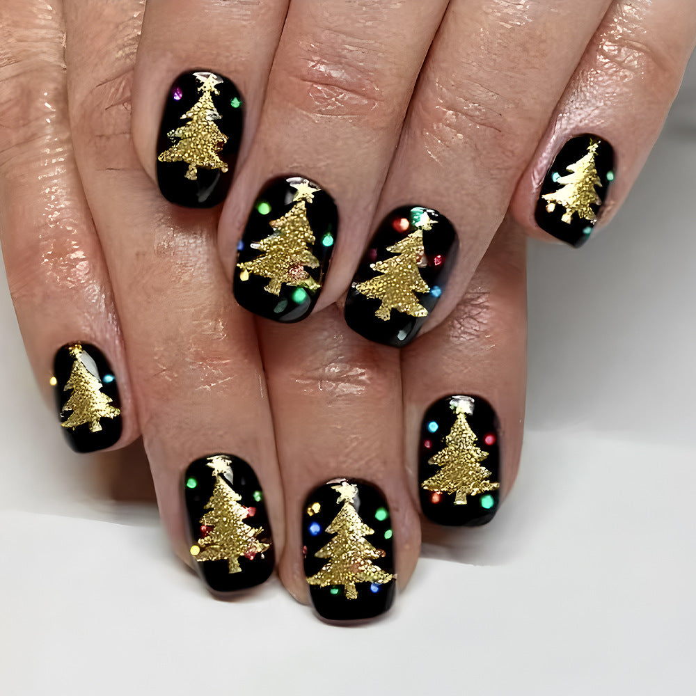 Holiday-Themed Press-On Nail Art Stornfield