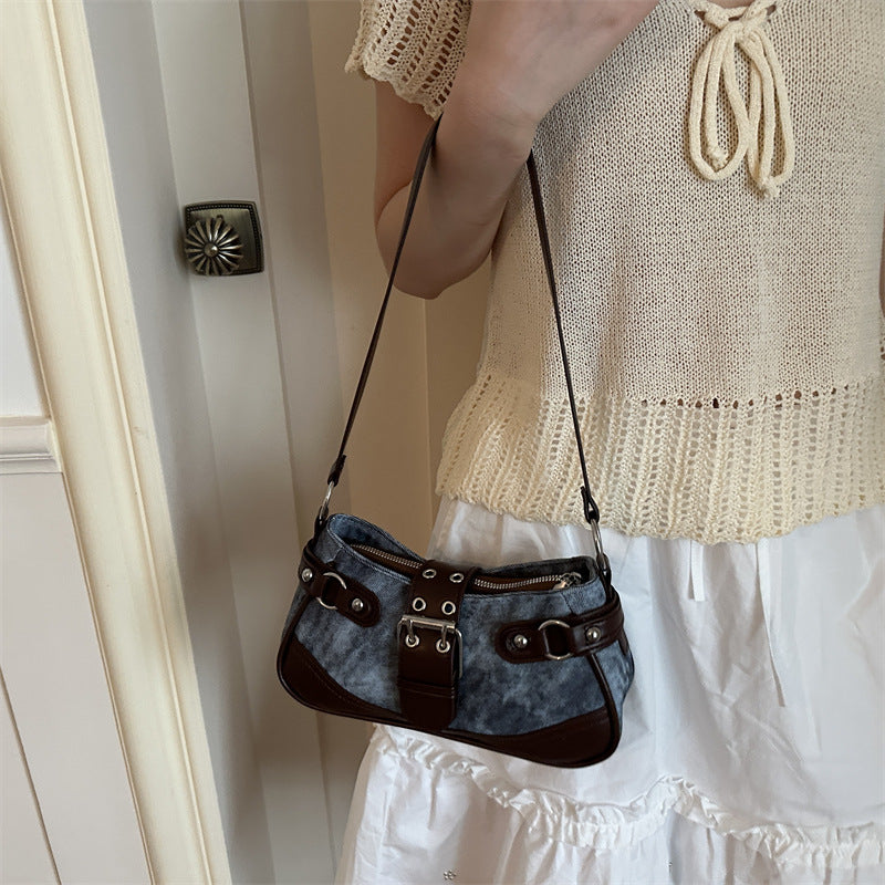 Faux Leather Mini Handbag