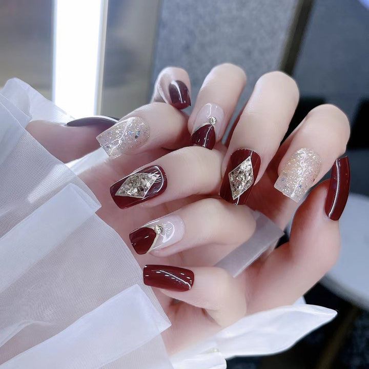 Decorative Glitter Press-On Nails Stornfield