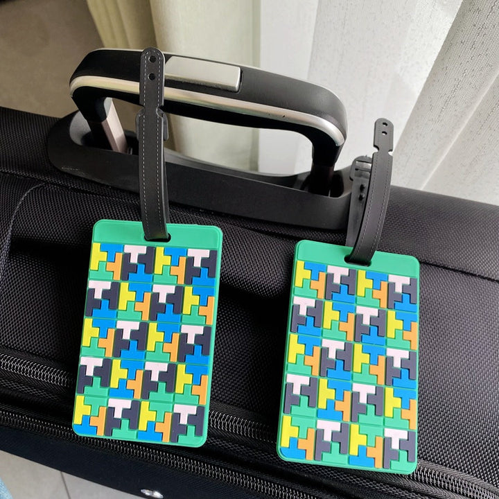 Puzzle Pattern Luggage Identifier Stornfield