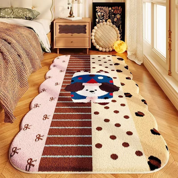 Cute Cartoon Dog-Themed Area Rug
