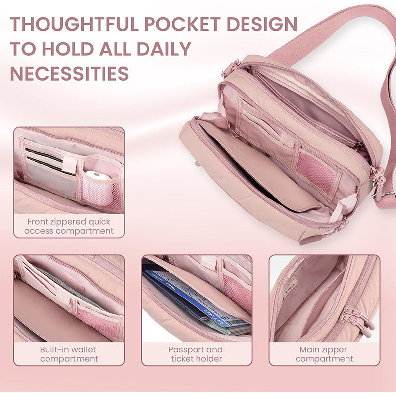 Elegant shoulder bag with double compartment Stornfield