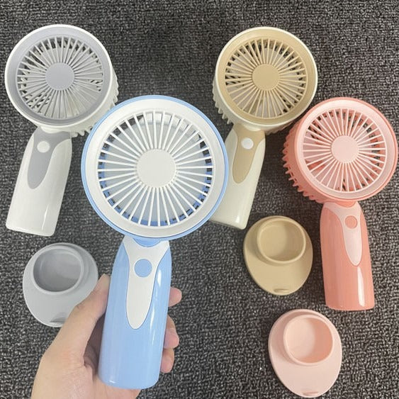 Unisex Portable Mini Hand Fan with USB Charging Function and Ergonomic Grip Stornfield