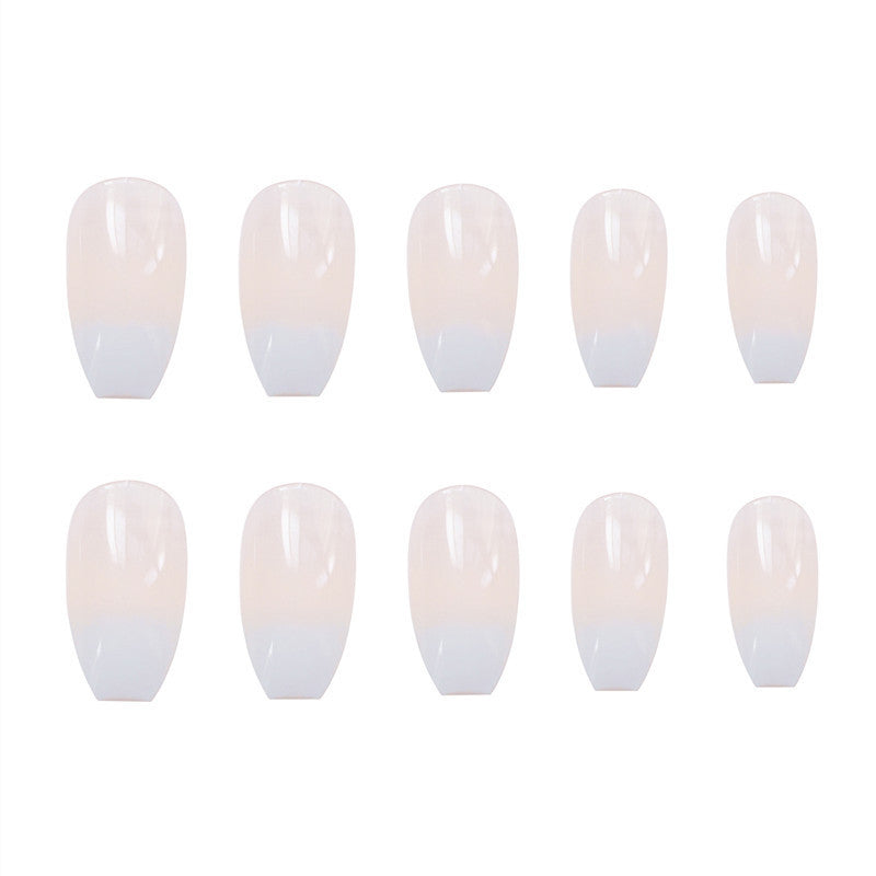 Coffin-Shaped Glossy Press-On Nail Set