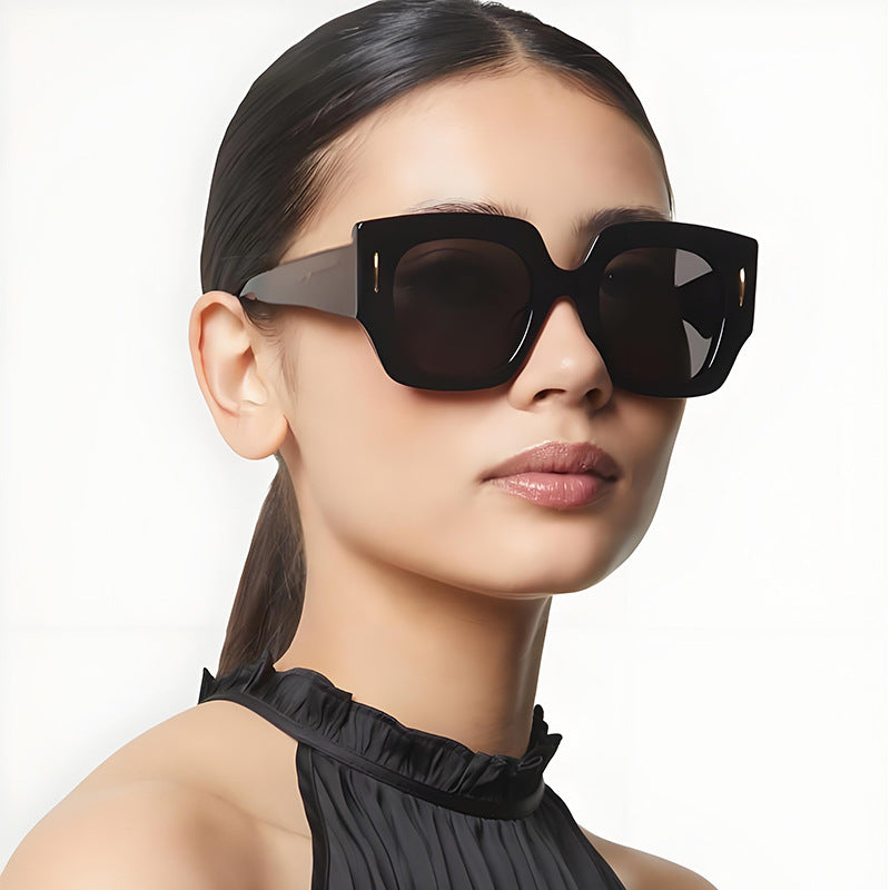 Women's Geometric Oversized Sunglasses with Luxurious Accent Stornfield