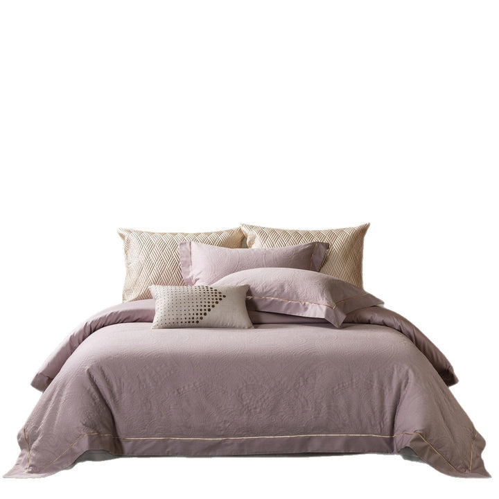 Luxury Quilted Paisley Jacquard Duvet Cover Set