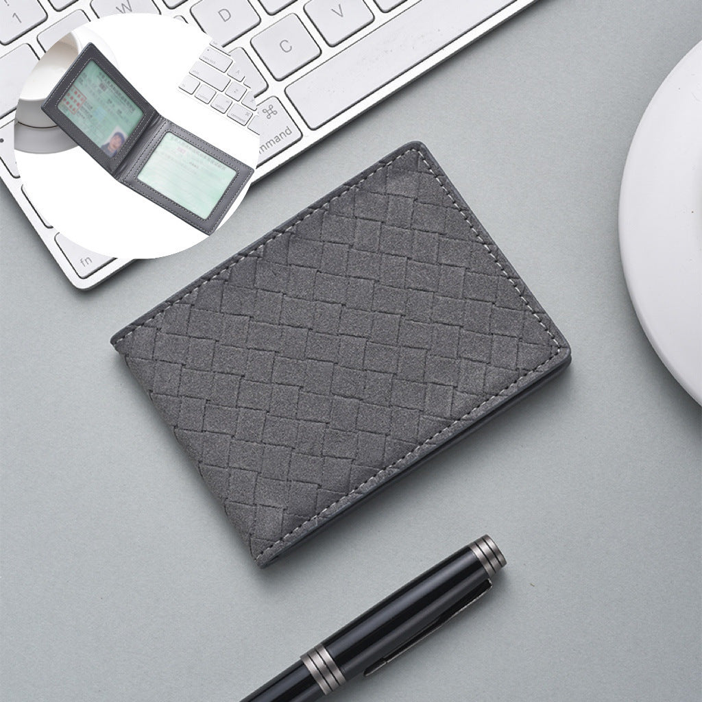 Stylish Woven Leather Cardholder Stornfield