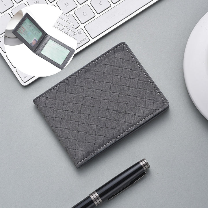Stylish Woven Leather Cardholder Stornfield