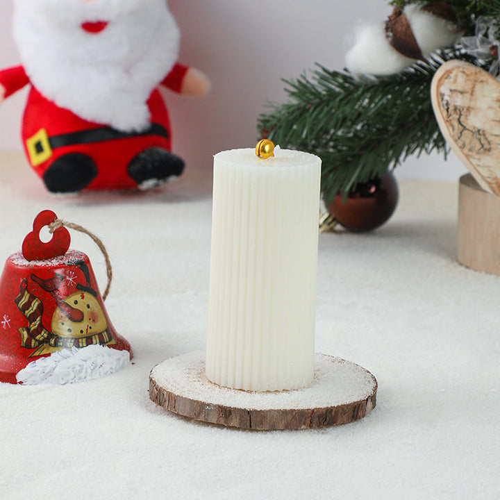Christmas Tree-Shaped Hanging Decorative Soy Wax Ornament Candle with Star Topper
