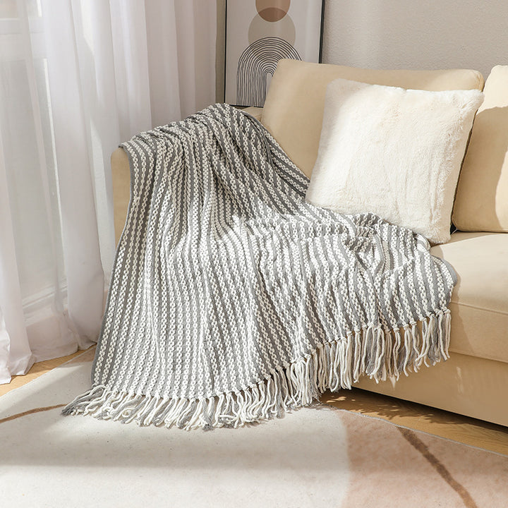 Textured Weave Throw Blanket