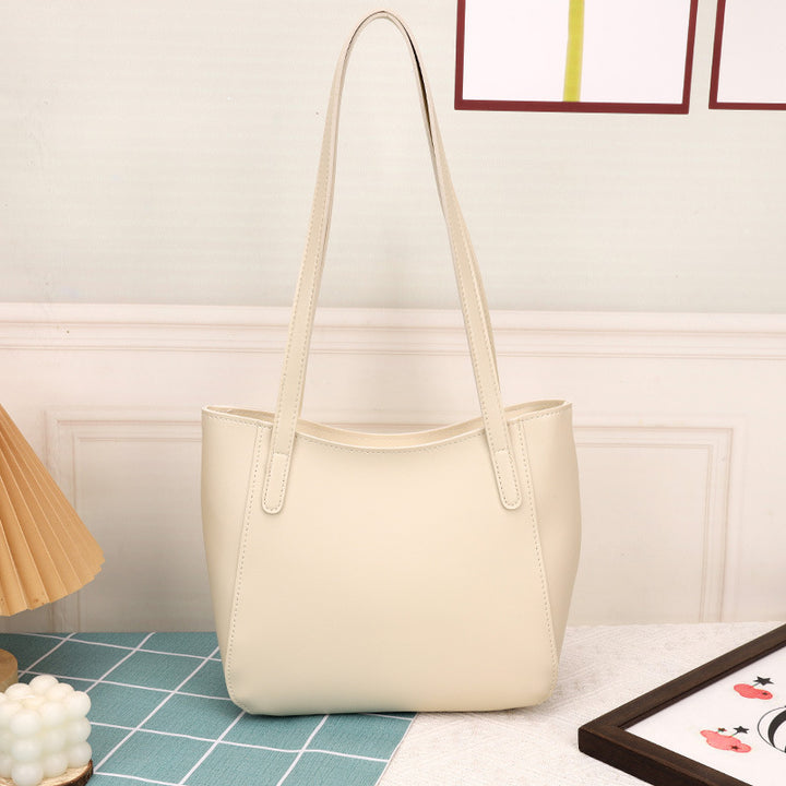 Minimalist Faux Leather Tote Bag