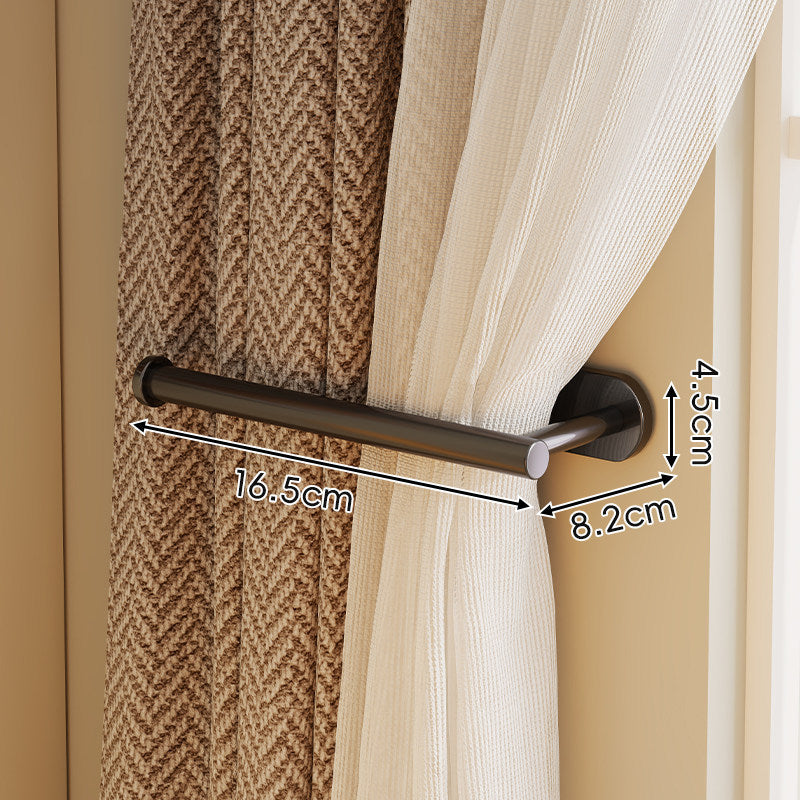 Minimalist Wall-Mounted Curtain Holdback Rod
