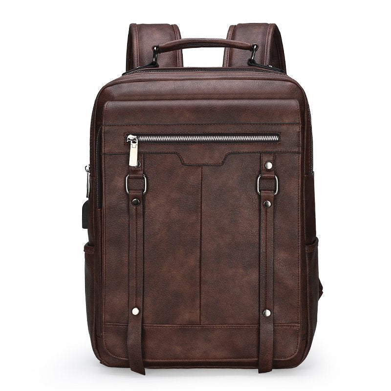 Premium Vintage Leather Backpack Stornfield