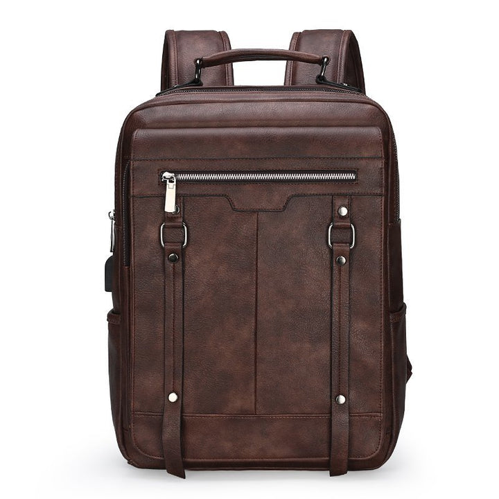 Premium Vintage Leather Backpack Stornfield