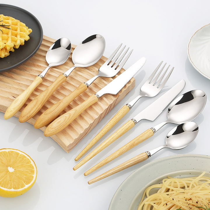 Professional and ergonomic bread knife with wooden handle Stornfield