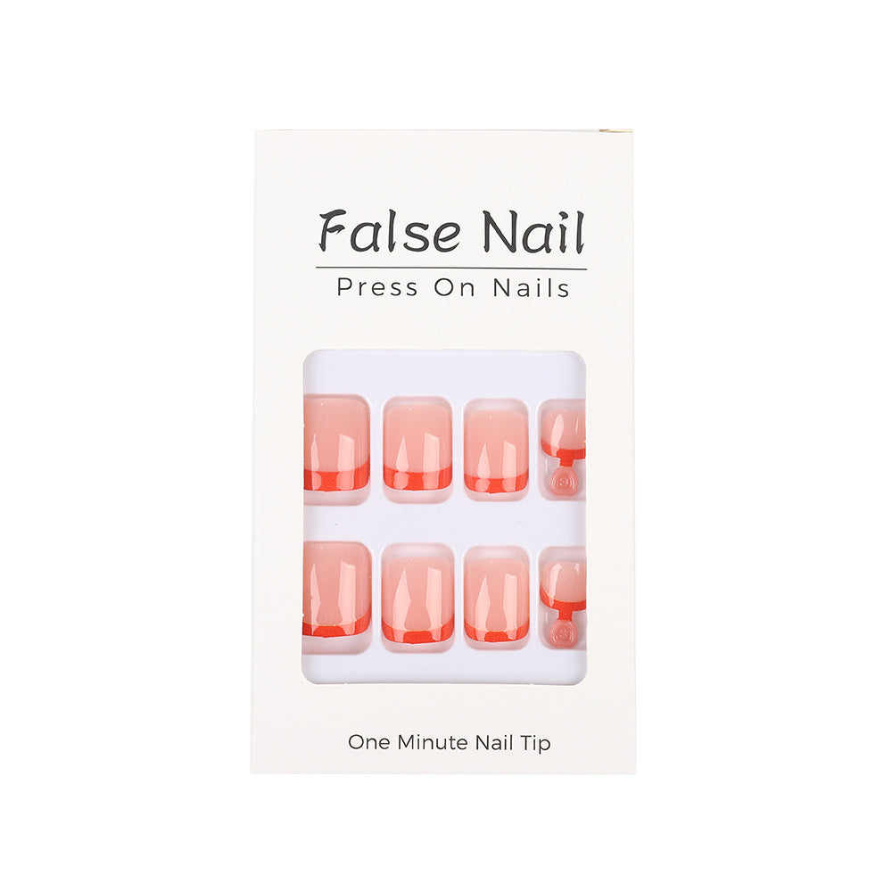 Artificial nails with elegant French design Stornfield