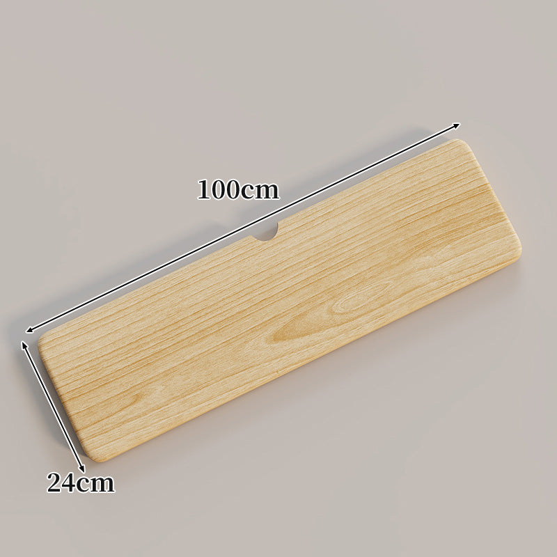 Ergonomic Solid Wood Keyboard Palm Rest with Cable Notch