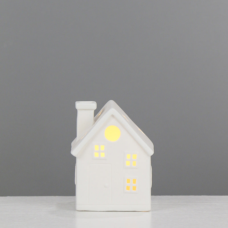 Ceramic House-Shaped Tea Light Holder Stornfeild