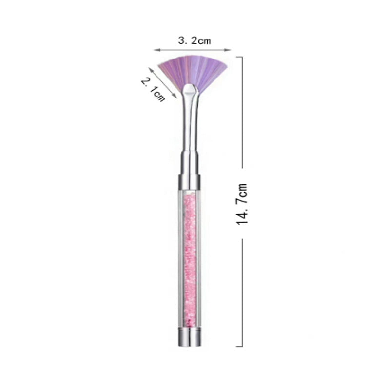 Fan Brush for Makeup Application Stornfield