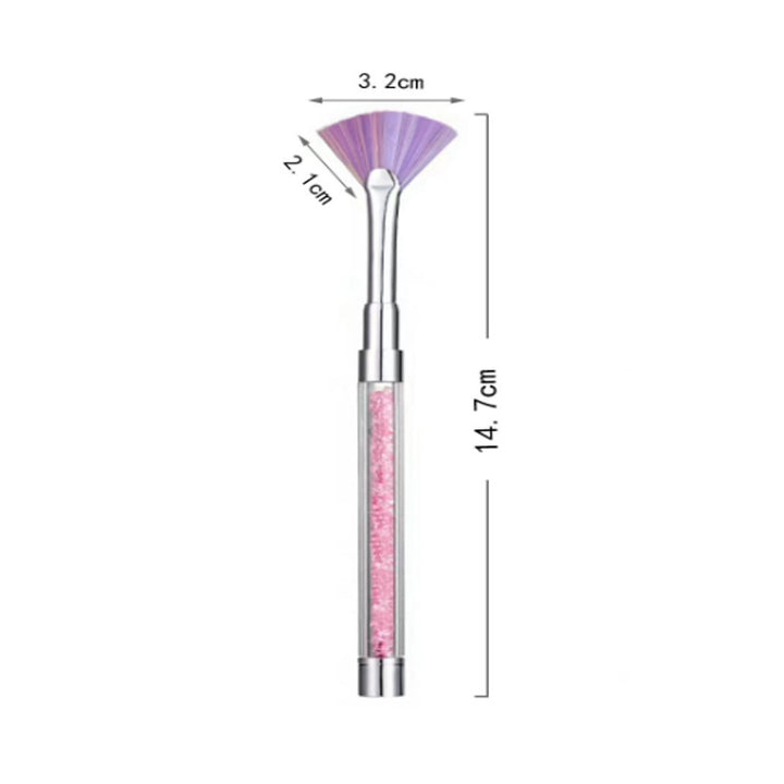 Fan Brush for Makeup Application Stornfield
