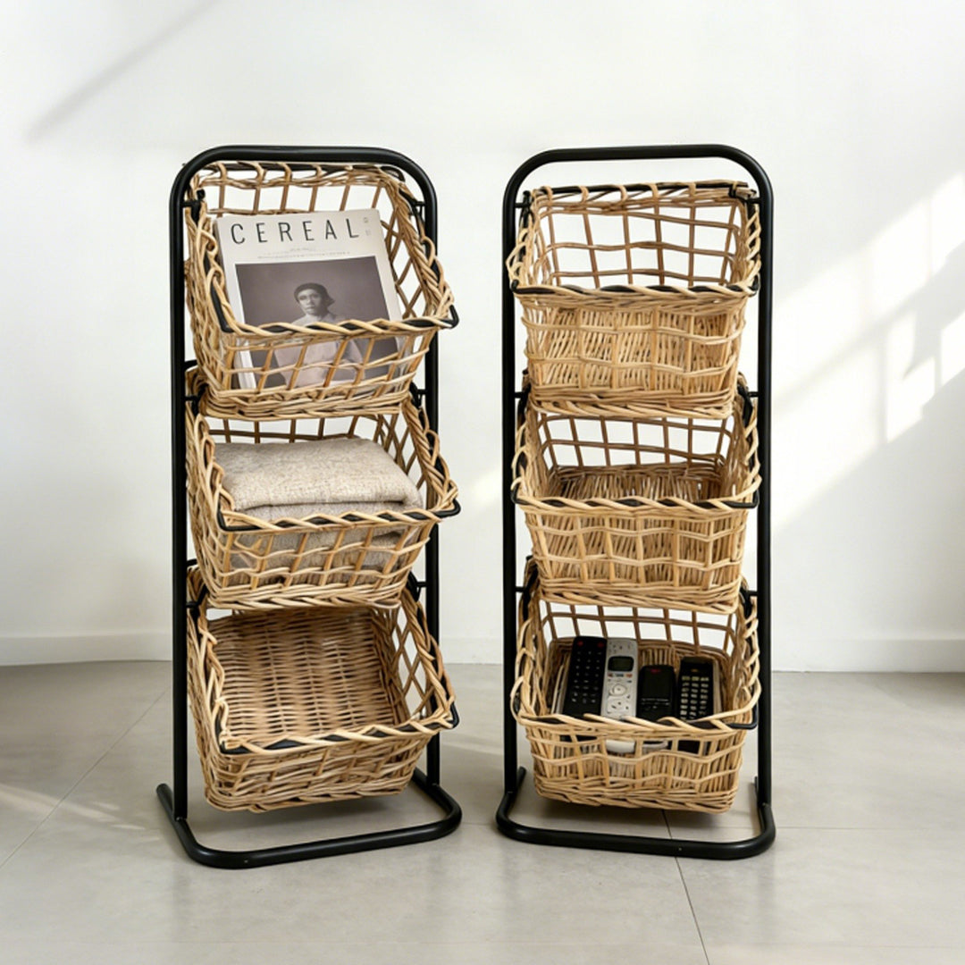 Wall system with three braided baskets Stornfield