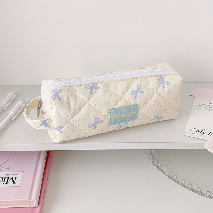 Quilted Pencil Case with Zipper Stornfield