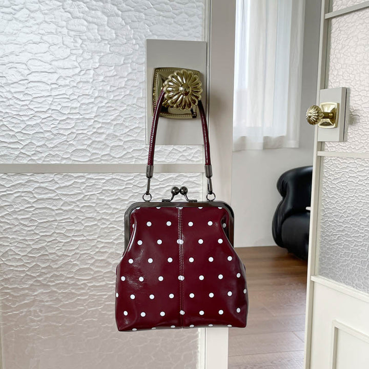 Polka Dot Vintage Handheld Purse